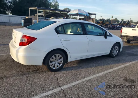 2012 Honda Civic Lx from USA, damaged, VIN 19XFB2F50CE370721